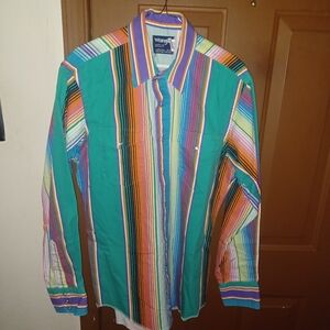 Vintage Wrangler Cowboy Cut X Long Tails Shirt 16-35
